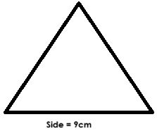 An equilateral triangle.
