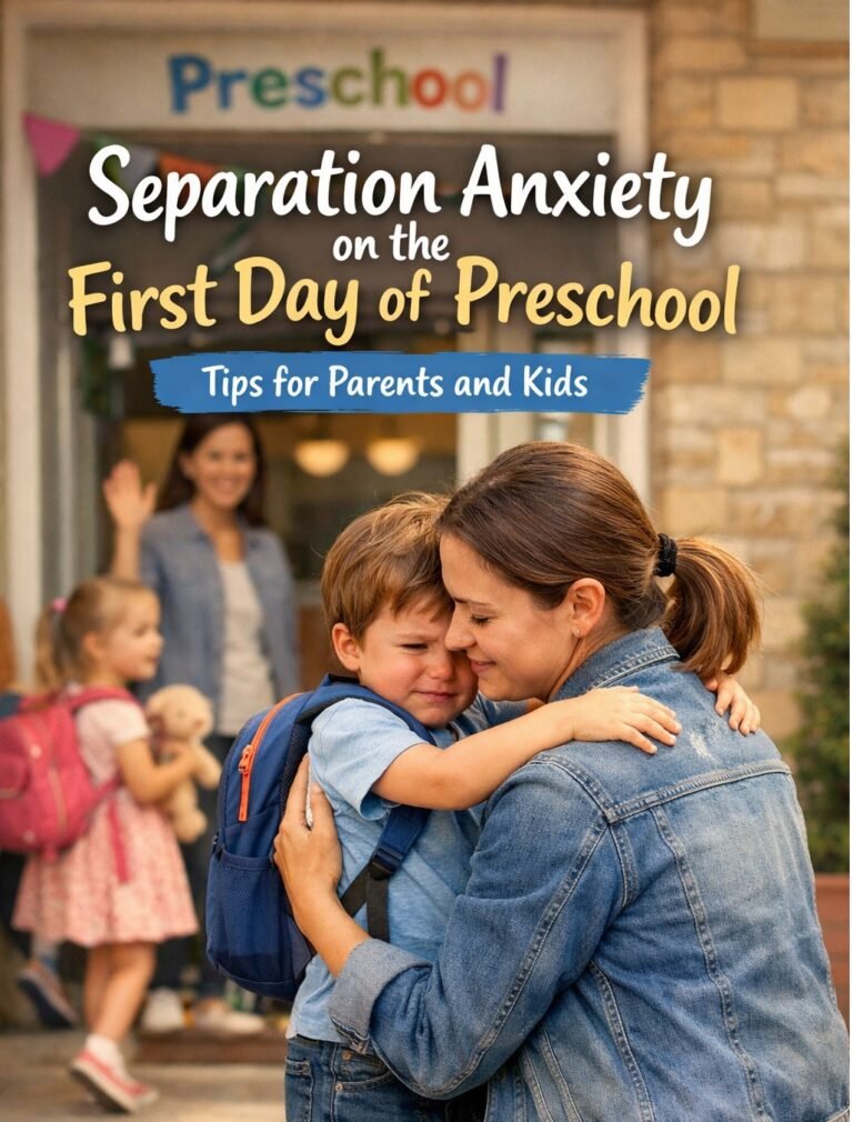 Separation Anxiety on the First Day of Preschool